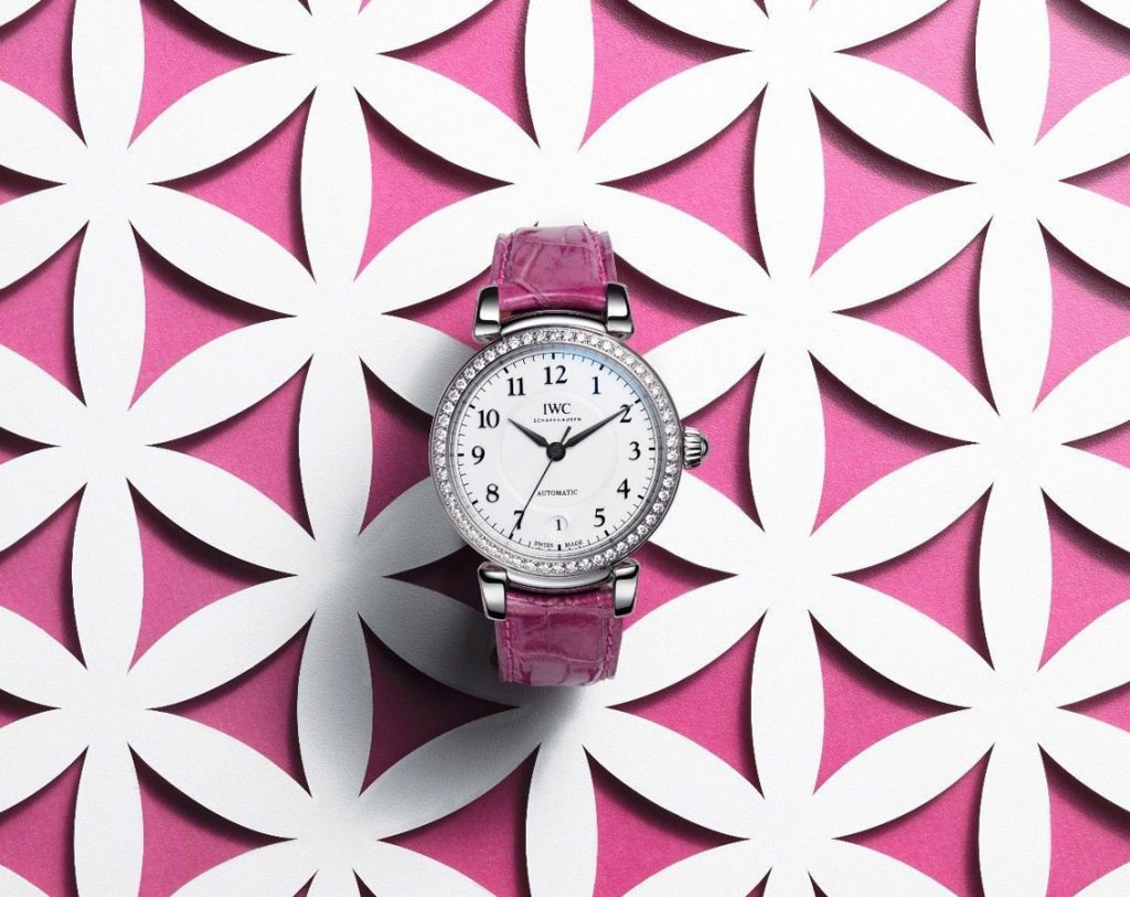 The stainless steel copy watches are decorated with diamonds.